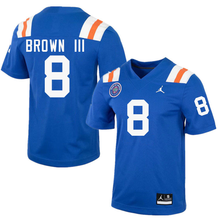 #8 Vernell Brown III Gators Jersey,Florida Gators College Football Jerseys Stitched-Throwback Royal